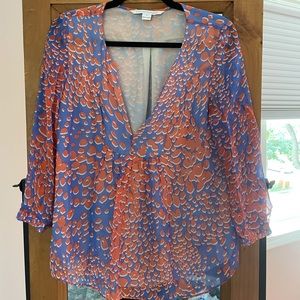 Beautiful Silk Diane Von Furstenberg Camden Top